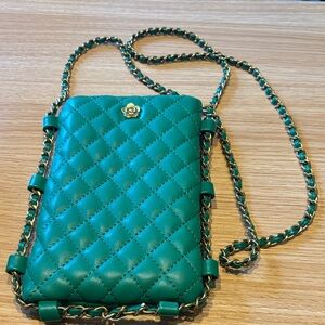 Montana West Green Quilted Crossbody Bag